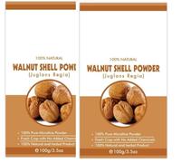 100% Organic Wal.nut Sh.ell Pow.der | for Scrub | for Skin | for Hair, 200 Grams