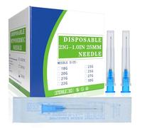 100 Pack 23G 1 pulgadas de laboratorio agujas, desechables Luer Lock Suministros estériles