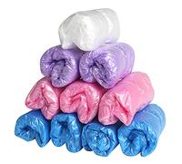 100 Pack 50 Pares Fundas de zapatos desechables botas higiénicas Anti-deslizamiento Protección suelo Elástico PE para obras construcción Lugares trabajo Interiores Hogar Oficina Agentes inmobiliarios