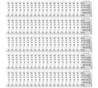 100 paquetes de bolsitas desecantes de gel de sílice, pequeñas bolsas desecantes multiusos para absorber la humedad, deshumidificar y elimin
