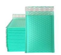 100 Paquetes Sobres De Burbujas Bolsas De Embalaje Negras para Regalos De Empresa Sobres Paquete De Joyería Bolsa Ziplock Antiextrusión Impermeable-Azul-18 * 23cm