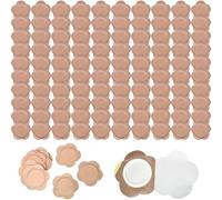 100 parches para ombligo de aceite de ricino, parches autoadhesivos para ombligo, envolturas de aceite esencial de algodón orgánico para ejercicio, lectura, viajes, trabajo, ricino