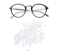 100 Pares de Almohadillas de Nariz Antideslizantes de Silicona, Cojines de Nariz para Anteojos y Gafas de Sol, Accesorios de Reemplazo Adhesivo de Puente de Nariz Ligero (Montaje