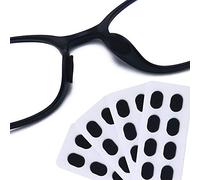 100 pares de almohadillas para la nariz de acetato de alta viscosidad, material EVA suave, sin clip, para adultos y niños, accesorios de gafas por Dhoptical (negro, grosor 1,0 mm)