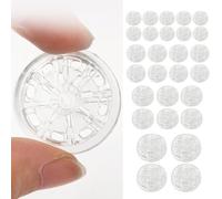 100 pares de botones de presión para coser, 7/12/15/20 mm, de plástico transparente, botón de presión para coser, para coser, monedero, vestido, monedero, bolso, artesanía, bricolaje