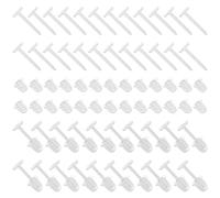 100 Pares Pendientes Transparentes, Tacos Oreja Plástico Transparente con Respaldo Accesorios Joyería para Hombres y Mujeres Suministros de Bricolaje