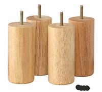 100? Patas de sofá de Madera Maciza, Patas Redondas para Muebles, Patas de Repuesto para Cama, Patas Modernas para Mueble de TV, Mesa de Centro, Armario, otomana, sofá de Dos plazas, cómoda,