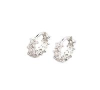 100% Pavé Crystal Geometric Star Stud Earrings Women Light Mature Wedding Jewelry Accessories