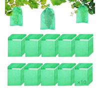 100 Pcs 25x32 cm Bolsas para Uvas en Parra, Bolsas Protectoras Frutas Tela No Tejido, Bolsa Malla Proteger Verdura, Bolsa Protección de Fruta para Avispas, Pájaros, Caracoles, Moscas y Otros Insectos