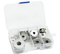 100 Pcs Acero Inoxidable Juego de Arandelas Planas, Arandela de Bloqueo para la Fábricas de Reparación de Decoración del Hogar