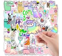 100 pcs Alpaca Pegatinas Botella de Agua Portátil Teléfono Móvil Guitarra Skateboarding Internet Popular Animal Vinilo Pegatinas Pegatinas Impermeables para Niños Adultos