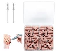 100 Pcs Bandas De Lijado De Uñas Para Uñas Acrílicas Manicura Pedicura Lijar Pulir Recortar Quitar Armaduras Exfoliar Utensili 180#240# Grits Mit 2 Piezas Fresas Torno Para Uñas