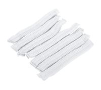 100 Pcs Bouffant de Alta Elasticidad de Cabello No Tejido para Salones y Accesorios Multifuncionales para Uso Doméstico (Banda de goma doble de 21 pulgadas)