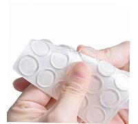 100 PCS Clear Auto Adhesivo Anti Deslizamiento Silicona Pie de Goma Pads Plaza de Gel de sílice Plana para Mesa de Cristal 10 * 1.8mm