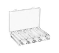 100 Pcs Coin Capsule Protector Coin Holder Capsules Coin Collection Supplies Coin Container Case Clear Coin Holder Coin Case