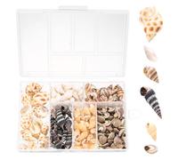 100 Pcs Conchas de Mar Decoracion, Conchas Marinas, Adornos de Baño, para Decoración Náutica, Fiesta Temática de Arena, Jarrones de Acuario, Manualidades DIY, Decoración de Bodas
