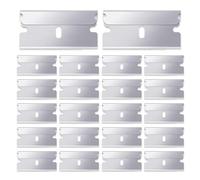 100 Pcs Cuchillas de Repuesto, Cuchillas de Repuesto de Rasqueta Vitrocerámica Rascador de Acero Inoxidable para Limpia Suelo Horno Placas de Inducción Ventana