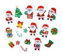 100 Pcs De Navidad Topper Oblea Comestible para Decoración De Pastel y Cupcake De Fiesta