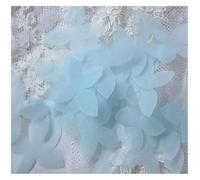 100 Pcs DIY Tulle Butterfly Flower Material, Wedding Dress, Bridal Tiara, Organza Applique Accessories, Super Fairy Silk(Color 11)