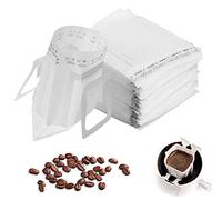 100 filtros de café desechables, bolsas de café desechables para colgar en la mayoría de tazas, filtro de papel de café portátil, filtro de café plegable para camping, viajes, hogar, oficina