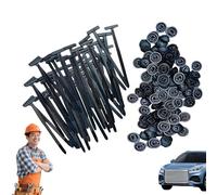 100 Pcs Fixbind Snap-Fit Nylon Fastening Clip for Car Repairs, Grip Auto Zip Tie Buckles Heavy Duty, Multipurpose Zip Ties Plastic Rivet, for Bumper Retainer Liner Door Panel Fastener (200pcs)