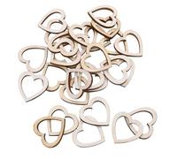 100 Pcs Hollow Heart Shape Wood For Scrapbooking Handmade DIY Carfts WoodenEmbellishment Home Decor Para Escribir, Pintura(15mm)