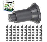 100 PCS Isolation Board Supporty Feet, Aquarium Isolation Board Supporty Feet Fish Dividers Support Fish Tank Bottom Bracket for Aquarium Divider (Black)