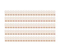 100 Pcs Mini Binder Clips, Metal Flower Shape Binder Clips with Strong Clamping Force, Small Long Tail Paper Clips for Office School Home Organization and Craft Projects (Oro rosa)