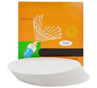 100 Pcs Papel de Filtro Cualitativo de Laboratorio de Flujo lento Papel Filtro Circular Papel Filtro Plegado 11cm de Diametro para Laboratorio de Filtración