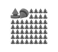 100 Pcs Rubber Door Silencers,Door Anti Collision Silencers Heavy Duty Rubber Hinge Outlet Door Silencers 1/2 Inch