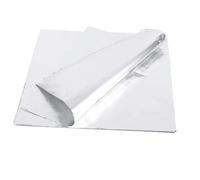 100 Pcs Rugged Aluminum Foil | Thickened 25 Micron for BBQ & Baking | High Temperature Tolerant Non - Stick Wrap | 11.8x11.8 Inch, Easy Tear