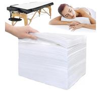 100 Pcs Sábanas Desechables No Tejidas,200*100cm Sabanas Desechables Camilla Masaje,Hojas De Cama De Transpirable y No Tapado,Para La Masaje Belleza,Tatuaje,Spa,Blanco