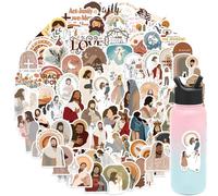 100 Pcs Sacerdote inspirador pegatinas estéticas para botella de agua, portátil, álbum de recortes, diario, pegatinas de vinilo impermeables para adultos y adolescentes