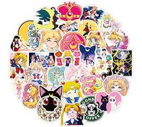 100 pcs Sailor Moon Anime pegatinas vinilo stickers calcomanías para coche motocicleta equipaje monopatín portátil