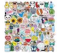 100 Pcs Stickers Aesthetic, Pegatinas para Decorar Botellas Pegatinas de Vinilo para Botella Para Guitarra, Taza, Botella de Agua, Teléfono Móvil, etc.