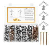 100 Pcs Tacos Pared, Tacos para Pladur y Tornillos Autoperforante, Fijaciones para Placas de Yeso, Anclaje de Expansión y Tornillos para Paneles Huecos para Ladrillo Hueco Placas de Pladur