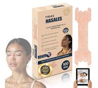 100 PCS - Tiras Nasales Antironquidos para Dormir. Anti Ronquidos Nariz, Antirronquidos Para una Mejor Respiración al Dormir. Alivia la Congestión Nasal, Breathe Right. Nasal strips - 66 x 19 mm