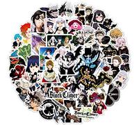 100 pegatinas Black Clover de anime para ordenador portátil, parachoques, monopatín, botellas de agua, ordenador, teléfono, paquete de pegatinas de anime para niños/adolescentes
