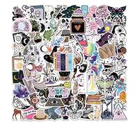 100 pegatinas bohemias, paquetes de pegatinas de poción de bruja, vinilo impermeable estético boticario, calcomanías bohemias para computadora portátil, monopatín, teléfono, adolescentes, adultos