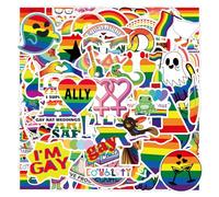 100 Pegatinas De Arco Iris, Pegatinas De Orgullo, Pegatinas De Graffiti Del Mismo Sexo, Autoadhesivas Impermeables, Pegatinas Coloridas De Varios Estilos, Adecuadas Para Decoración De Bricolaje