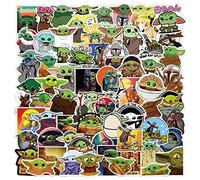 100 pegatinas de bebé Yoda, pegatinas de anime para botellas de agua, vinilo impermeable para pegatinas de coche de motocicleta