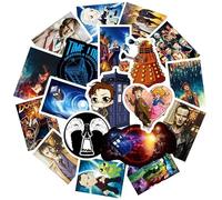 100 pegatinas de Doctor Who de dibujos animados de anime, Marvel Avengers pegatinas de vinilo geniales para laptop, botella de agua, bicicleta, paquete de pegatinas para adolescentes y niños