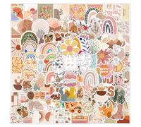 100 Pegatinas de Estilo Bohemio, Pegatinas Aesthetic impermeable para Ordenadores Portátiles Móviles Monopatines etc, Apto para Adultos y Niños