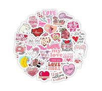 100 Pegatinas de Frases de Amor para Botellas de Agua y Portátiles - Favoritos y Decoraciones de Fiesta de Amor - Love Quote Stickers