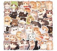 100 Pegatinas De Gatos, Pegatinas De Scrapbook, Pegatinas De Gatos De Dibujos Animados, Pegatinas Divertidas, Pegatinas Decorativas De Gatos