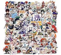 100 pegatinas de Genshin Impact Game Pegatinas de vinilo impermeables para portátiles, parachoques, monopatines, botellas de agua, computadoras, teléfono, geniales para adolescentes, niños, adultos