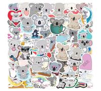 100 pegatinas de koala, pegatinas de animales de dibujos animados, pegatinas de oso koala impermeables, pegatinas interesantes para niños, adecuadas para cuadernos y agendas de bricolaje