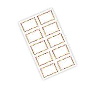 100 pegatinas de marco de frutas, etiquetas adhesivas para almacenamiento de alimentos, etiquetas de nombre para tarros, contenedores, proyectos escolares, suministros de borde de frutas