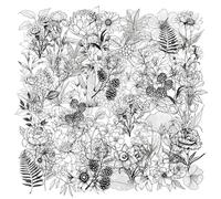 100 Pegatinas De Plantas En Blanco Y Negro, Pegatinas Impermeables, Pegatinas Simples, Que Pueden Decorar Cuadernos, Álbumes De Recortes Y Tazas De Agua.