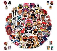 100 Pegatinas de Rock Banda, Moda Hip Hop Graffiti Pegatinas, Cool Metal Punk MúSica Pegatinas, Impermeable Vinilo Pegatina Para Portátiles Guitarras Patinets Pegatina de Rock Personalizad